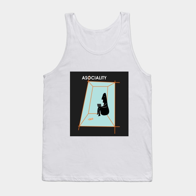 Asociality Tank Top by marama